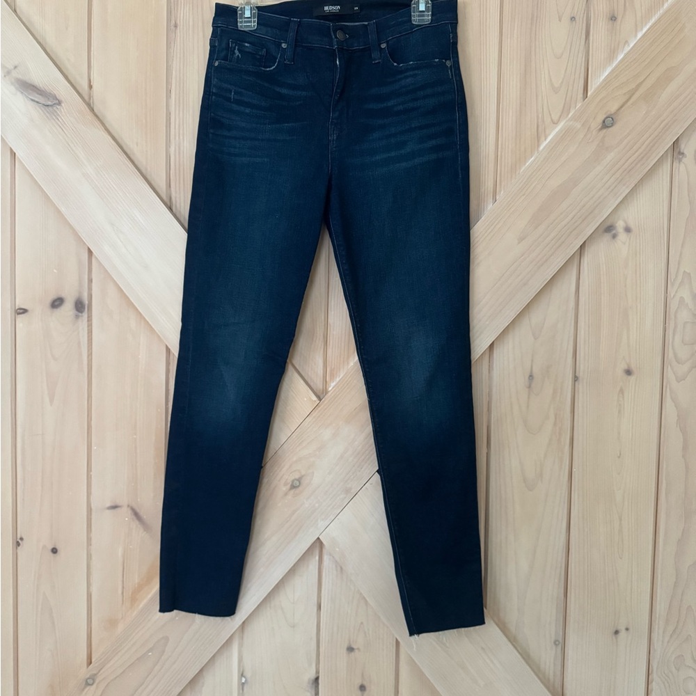 Hudson Nico Super Skinny Jeans Dark Wash Denim Size 29 ✨